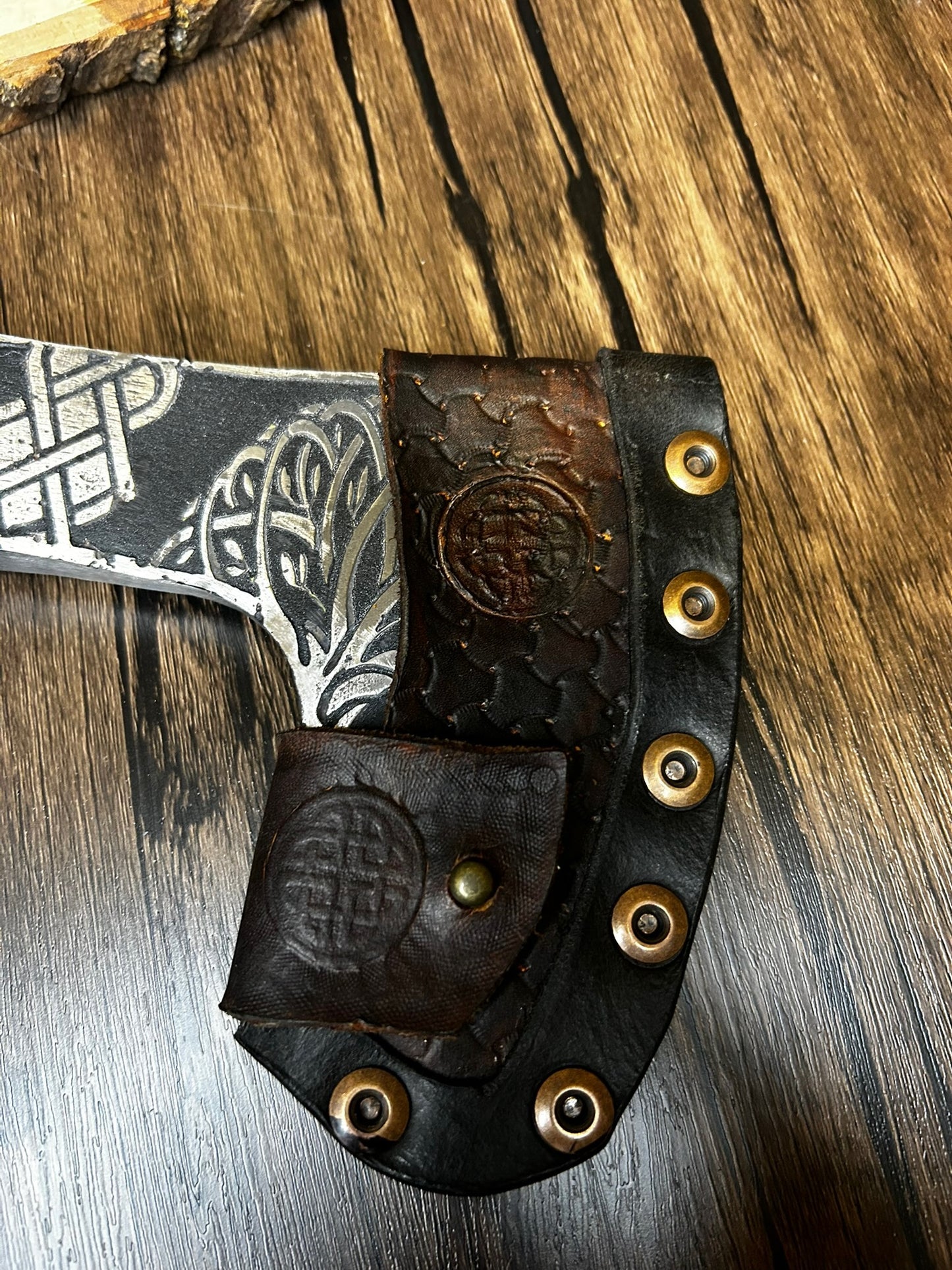 Hand forged custom throwing axe