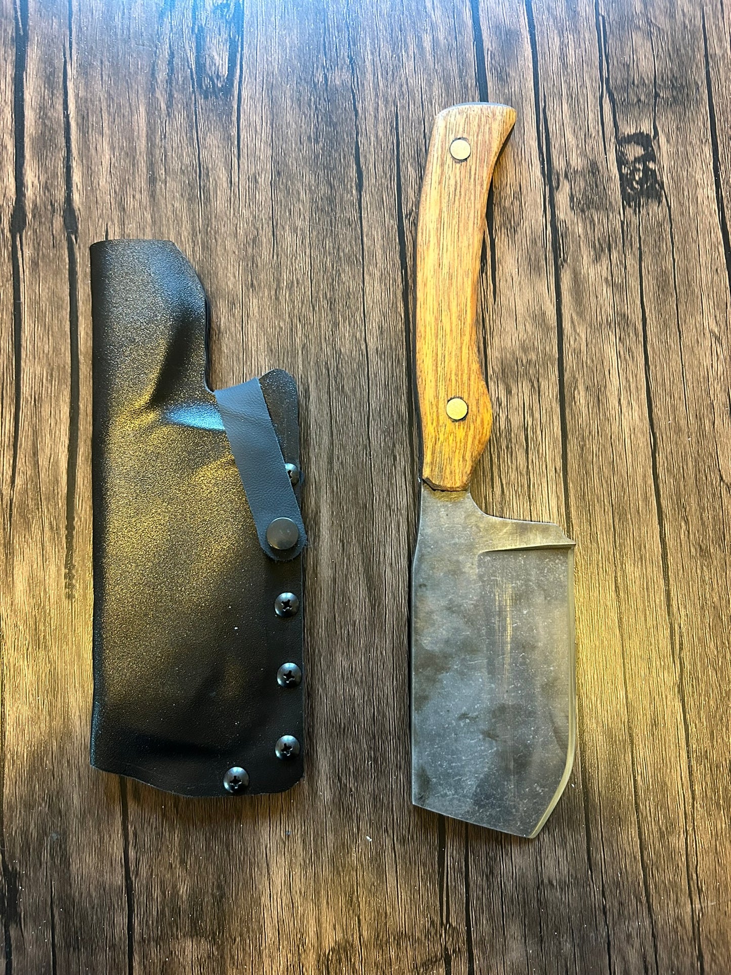 Custom Hand Forged Camping Cleaver