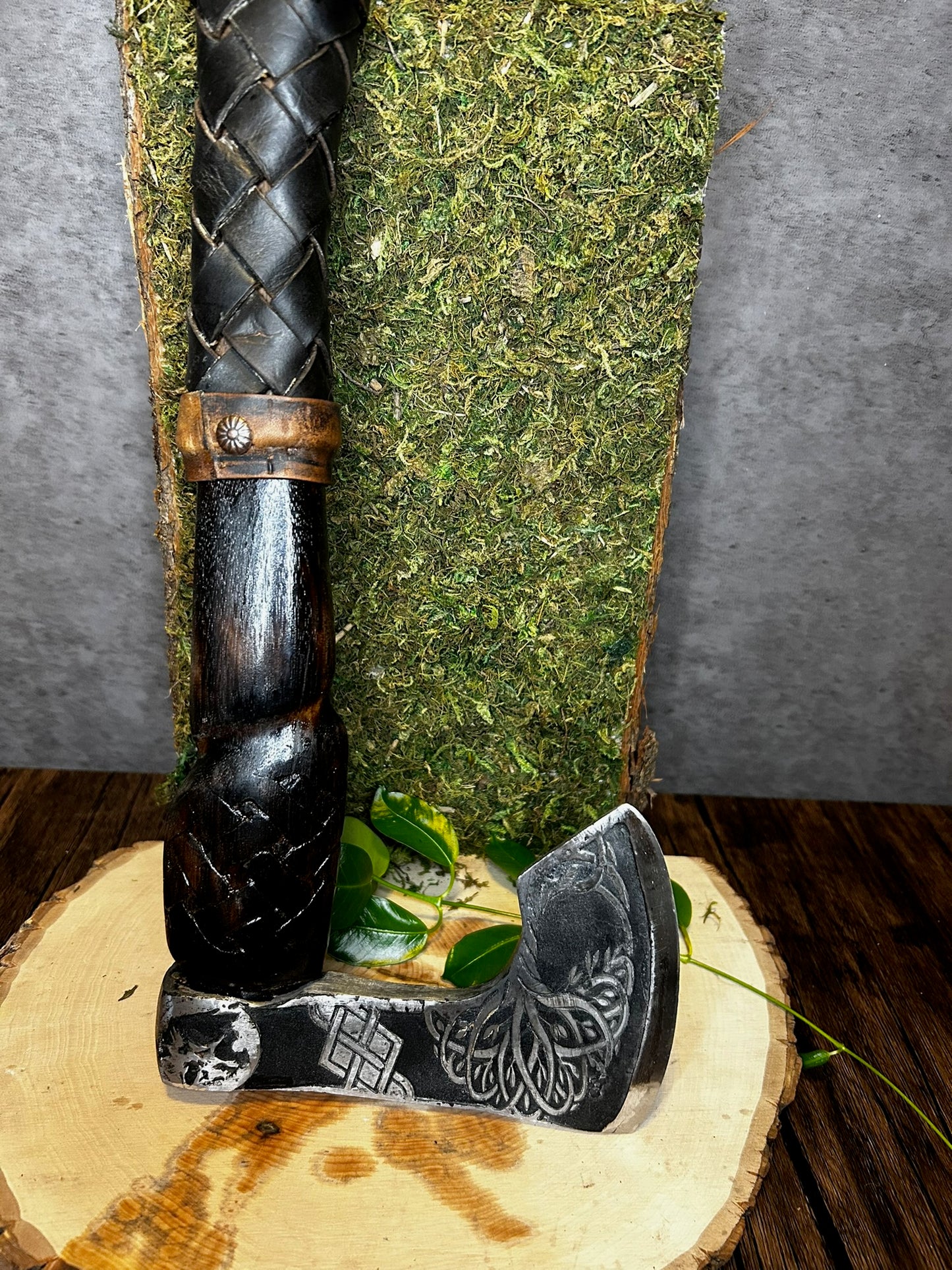 Hand forged custom throwing axe