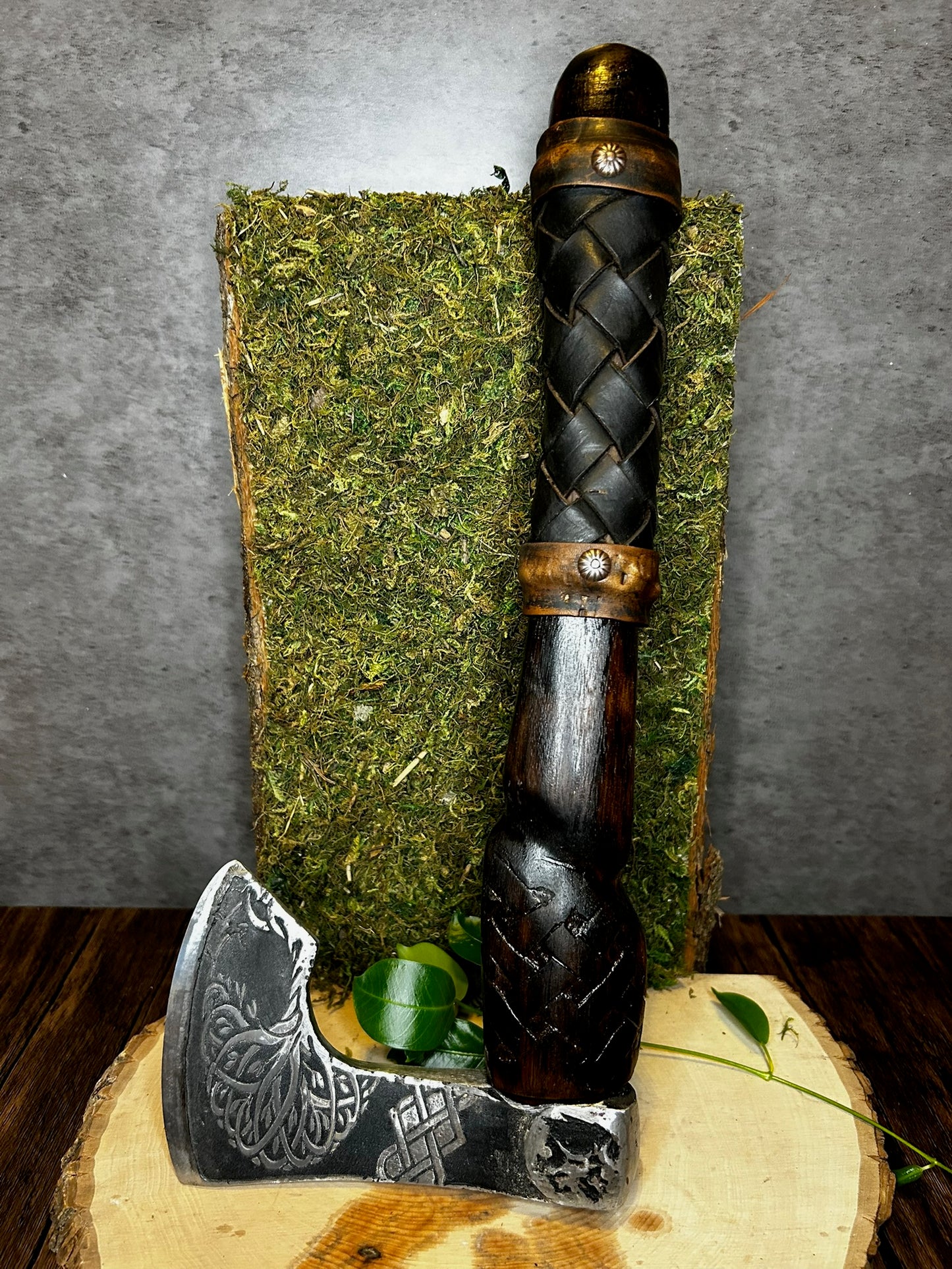 Hand forged custom throwing axe